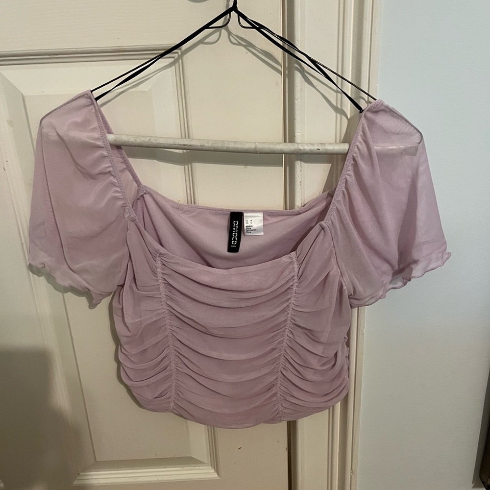 Cute rusty blush pink crop top